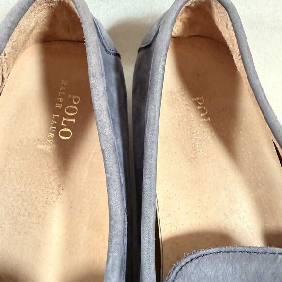 Polo Ralph Lauren Woodley Driver Loafer Mens 14 Gray Suede Moccasin Shoe Slip On - Picture 4 of 10